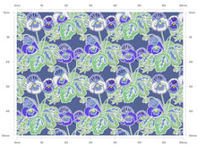 Load image into Gallery viewer, Luxury LINEN FABRIC - PANSY, BLUE & WHITE HEIDI - For linen add straight to the cart.