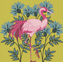 Load image into Gallery viewer, LUXURY LINEN - CORNFLOWER & CRANE BIRD