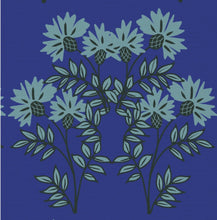 Load image into Gallery viewer, LUXURY LINEN FABRIC - CORNFLOWER ON ROYAL BLUE - For linen add straight to cart