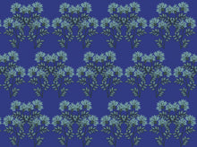 Load image into Gallery viewer, LUXURY LINEN FABRIC - CORNFLOWER ON ROYAL BLUE - For linen add straight to cart
