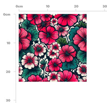 Load image into Gallery viewer, LUXURY LINEN FABRIC - PELARGONIUM SCARLETINA - ASHLEY HEMINWAY       -            For  linen add straight to cart
