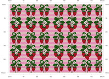 Load image into Gallery viewer, LUXURY LINEN FABRIC - STRAWBERRY AUNTY EILEEN    To buy this linen add straight to cart
