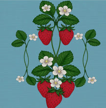 Load image into Gallery viewer, LUXURY LINEN FABRIC - THE STRAWBERRY FARMER, UNCLE ROY -  For linen add straight to cart
