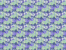 Load image into Gallery viewer, Luxury LINEN FABRIC - PANSY, BLUE &amp; WHITE HEIDI - For linen add straight to the cart.

