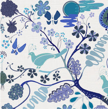 Load image into Gallery viewer, LUXURY LINEN FABRIC - MIDNIGHT GARDEN

